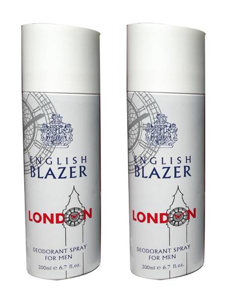English BLAZER LONDON (PACK OF 2) Deodorant Spray - For Men