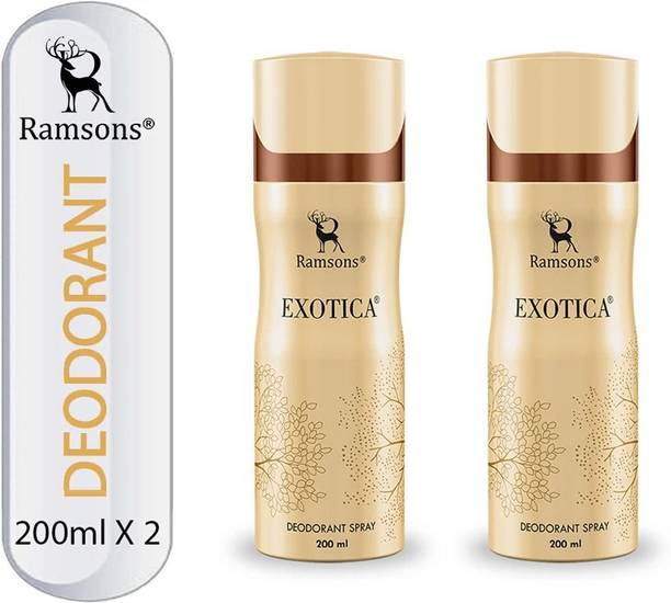 RAMSONS EXOTICA. PACK OF 2 Deodorant Spray  -  For Men & Women