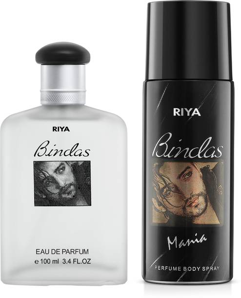RIYA Bindas Perfume 100 ML & Bindas Deodorant 150 ML Combo Pack Perfume Body Spray  -  For Men