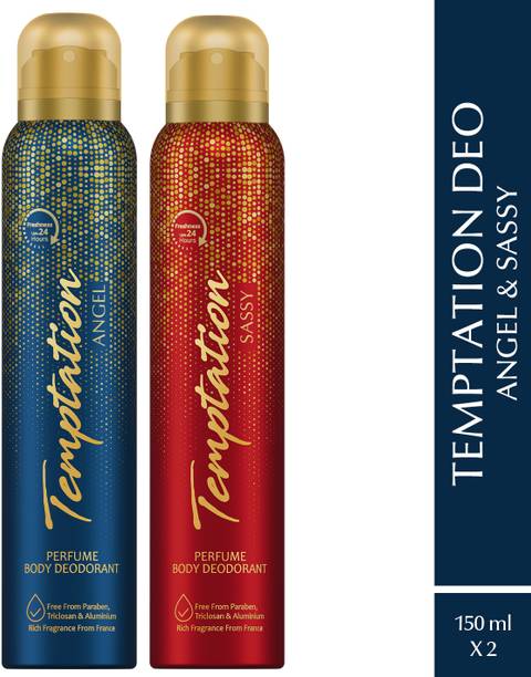 Envy Temptation Angel and Sassy Perfume Body Deodorant Spray  -  For Women