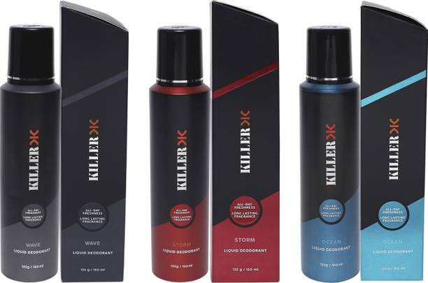 किलर WVE/STM/OCN-सेट STNDRD ASTD डिओडोरेंट स्प्रे  -  पुरुषों के लिए