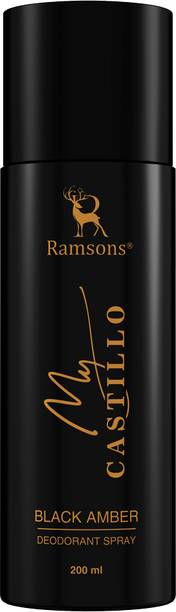 RAMSONS MY CASTILLO BLACK AMBER Deodorant Spray  -  For Men & Women
