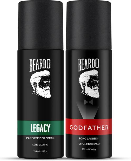BEARDO Legacy & Godfather Perfume Deo Body Spray |Strong & Long Lasting Fragrance Combo Body Spray  -  For Men