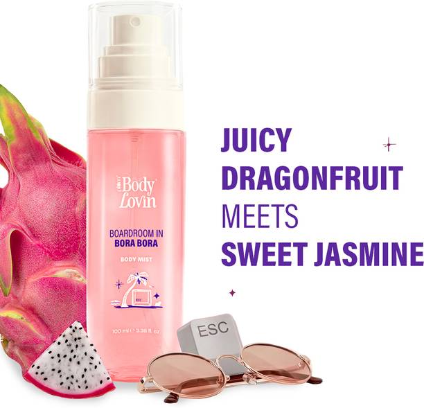 Plum BodyLovin' Boardroom In Bora Bora Body Mist | Long-Lasting | Tropical Fragrance Body Mist  -  For Men & Women