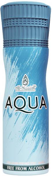 Al Nuaim Aqua Long Lasting Perfume Body Spray  -  For Men & Women