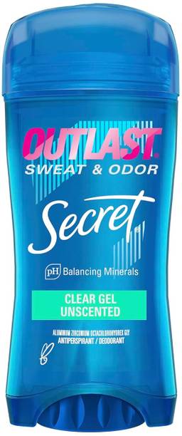 Secret Outlast Clear Gel Antiperspirant and Deodorant Scent, 2.7 Ounce Deodorant Gel  -  For Men & Women
