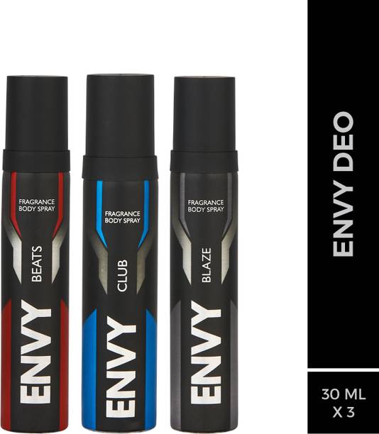 Envy Beats, Club & Blaze Nano Body Deo (30 ml x 3) Deodorant Spray  -  For Men