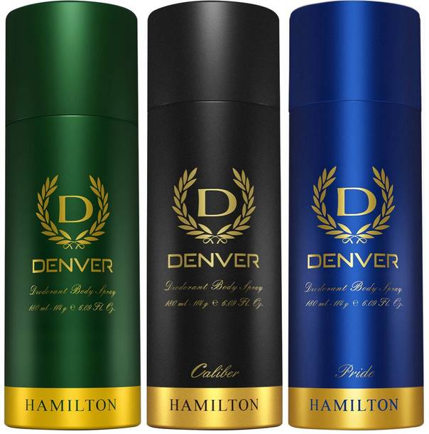 DENVER Hamilton, Caliber and Pride Deodorant Spray  -  For Men