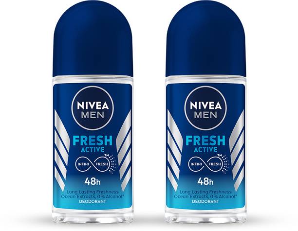 NIVEA Fresh Active Deodorant Roll-on  -  For Men