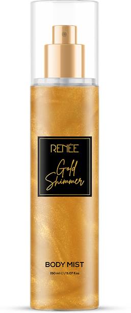 Renee Gold Shimmer Body Mist, Shimmering Effect with Long Lasting Premium Fragrance Body Mist  -  For Women