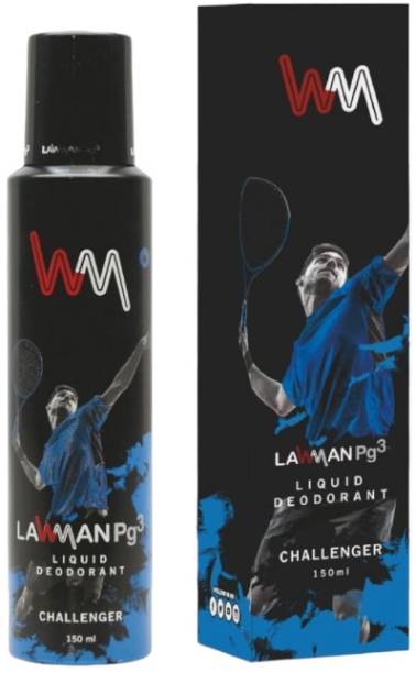 LAWMAN Challenger No Gas Deodorant Body Spray  -  For Men
