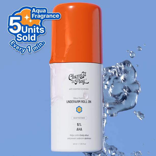 Chemist at Play 5% AHA Underarm Roll On, Lactic Acid Deodrants -