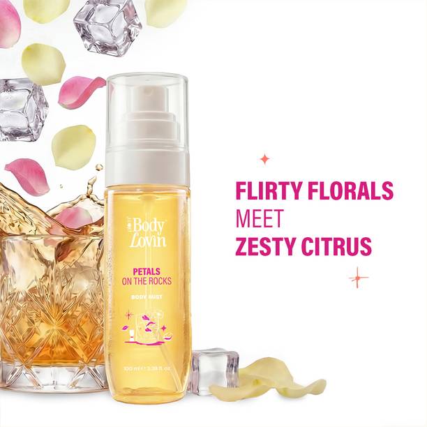 Plum BodyLovin' Petals On The Rocks Body Mist | Long-Lasting | Floral Fragrance Body Mist  -  For Men & Women