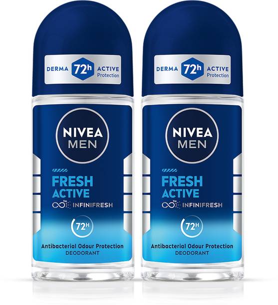 NIVEA Fresh Active Deodorant Roll-on Deodorant Roll-on  -  For Men