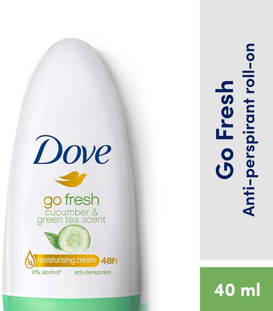 DOVE Cucumber & Green Tea Roll-On Deodorant with Moisturising Cream for women Perfume Body Spray  -  For Women