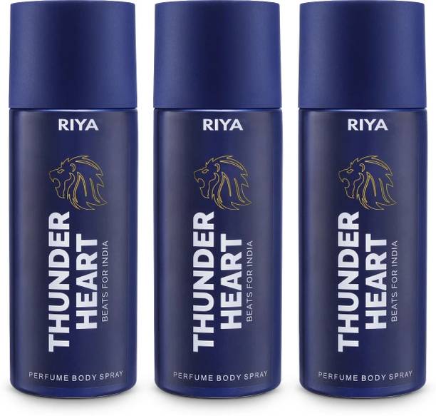 RIYA Thunderheart Blue Deodorant Spray  -  For Men & Women