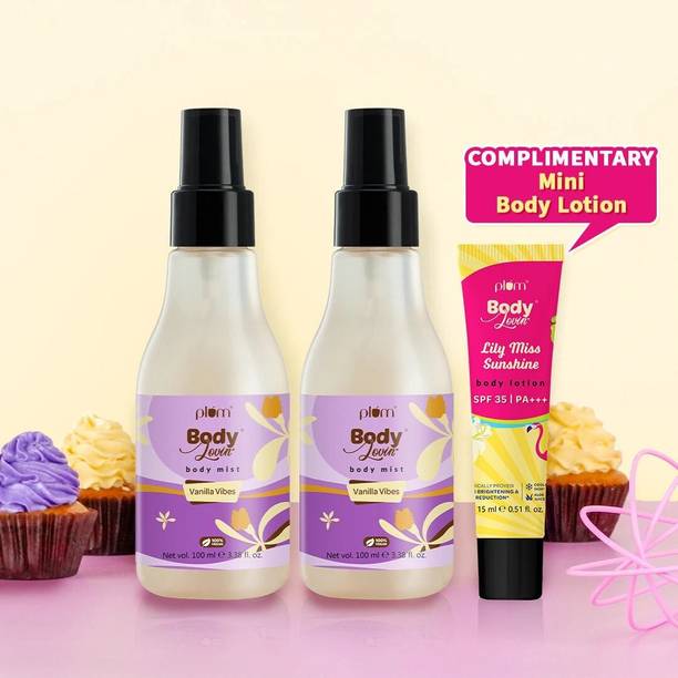 Plum BodyLovin' Vanilla Vibes | Long Lasting Vanilla Fragrance | Perfume Spray Body Mist  -  For Men & Women