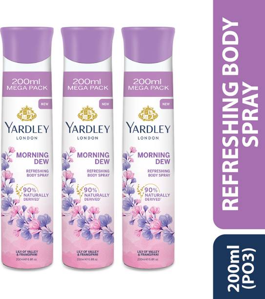 Yardley London Morning Dew Refreshing Body Spray 200ml Deodorant Spray  -  For Women