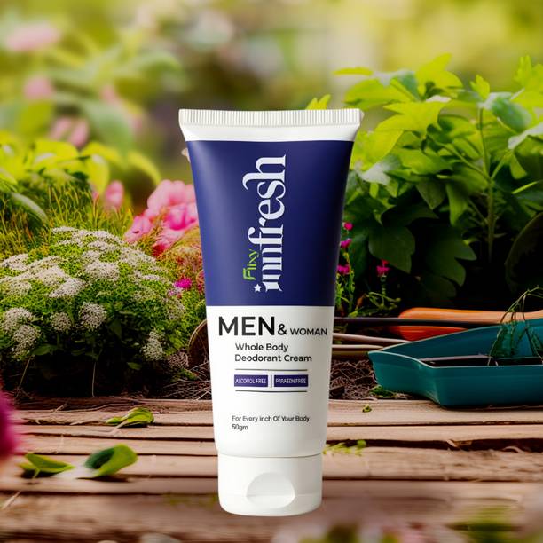 FLIXY Alcohol Free, Paraben Free | All Day Odor Control Deodorant Cream  -  For Men & Women