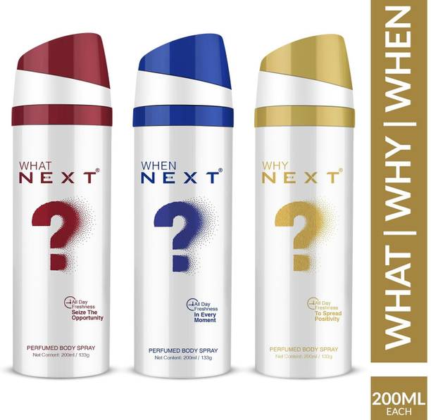 NEXT WHAT,WHY,WHEN Deodorant Spray  -  For Men & Women