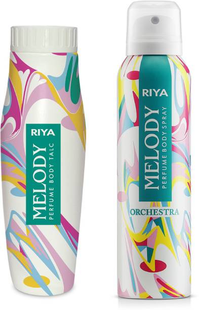 रिया Melody Orchestra Deodorant 150 ML & Melody Body Talc 100 Gram  -  महिलाओं के लिए