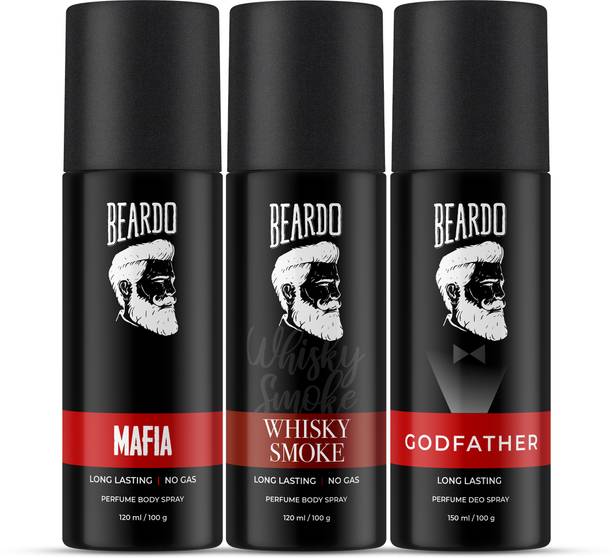 बीर्डो Godfather, Mafia & Whisky Smoke Perfume Deo Body Spray |Strong & Long Lasting  -  पुरुषों के लिए