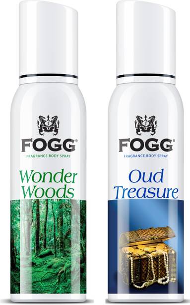 FOGG Wonder Woods & Oud Treasure Deodorant With Long Lasting Perfume Body Spray  -  For Men & Women