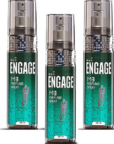 Engage Men M3 Body Spray 120ml*Pack of 3 Body Spray  -  For Men