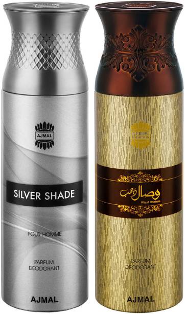 अजमल Silver Shade & Wisal Dhahab Each डिओडोरेंट स्प्रे  -  पुरुषों के लिए