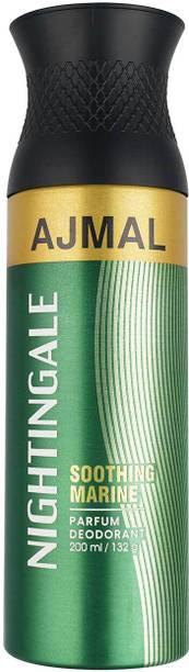 Ajmal Nightingale Marine Woody Fragrance Deodorant Spray - For Men & Women (200 ml) Deodorant Spray  -  For Men & Women
