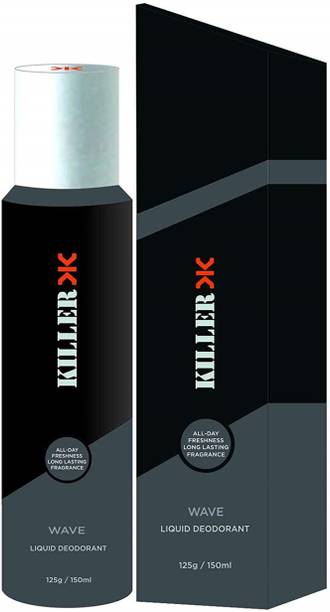 KILLER Wave Deo, 150ml Sy3 Deodorant Spray  -  For Men