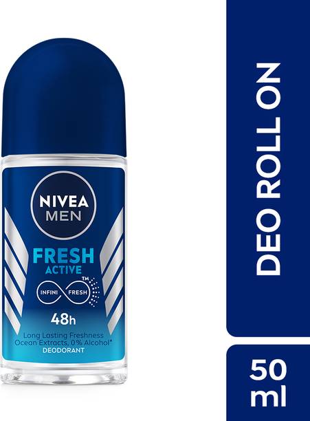 Nivea Men Fresh Active, Antibacterial 72h Protection, 0% Alcohol,
