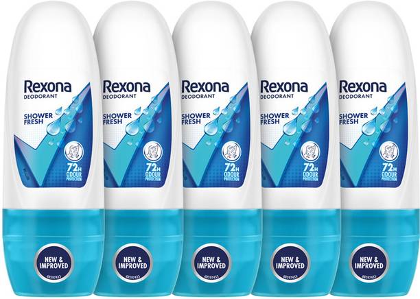 Rexona Shower Fresh Underarm Deodorant Roll On, 72h Odour Protection - For Women (PO5) Deodorant Roll-on - For Women
