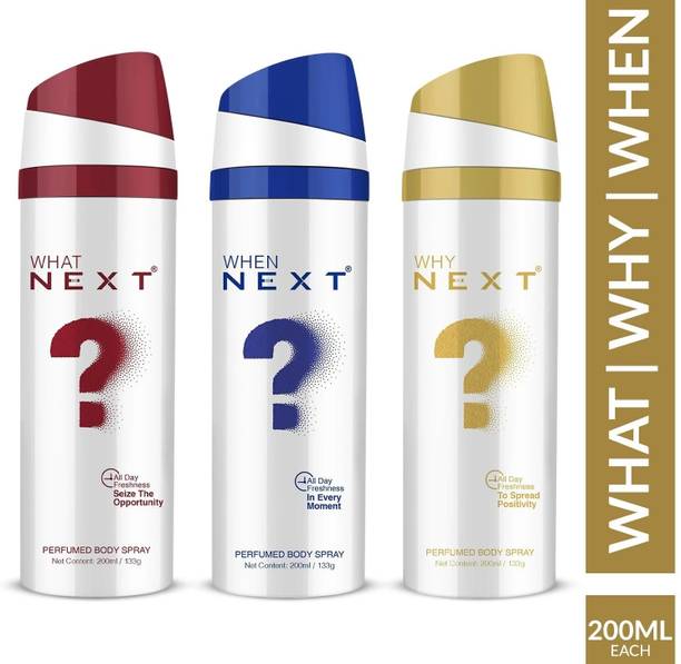 NEXT WHAT,WHY,WHEN Deodorant Spray  -  For Men & Women
