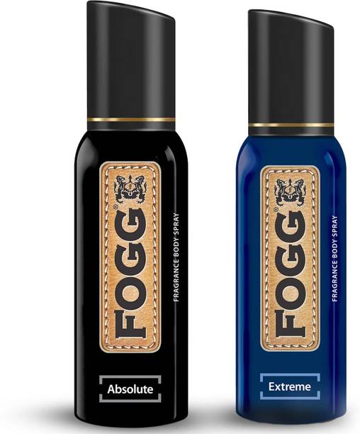 FOGG Fantastic Absolute & Extreme No Gas Body Spray  -  For Men