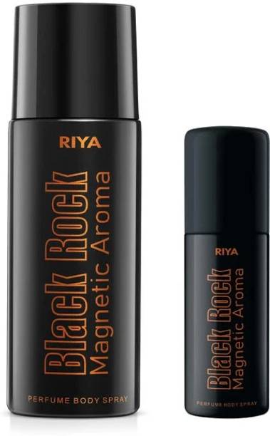 RIYA Black Rock Deodorant For Men 150 ML With 40 ML Black Rock Deodorant Deodorant Spray  -  For Men