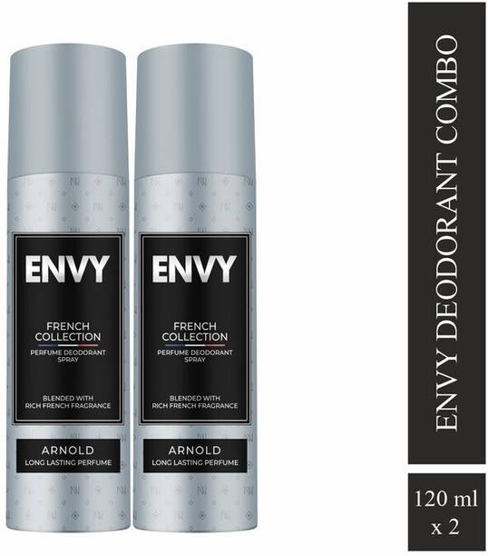 Envy Arnold Set of 2 Long Lasting Perfume Body Spray  -  For Men