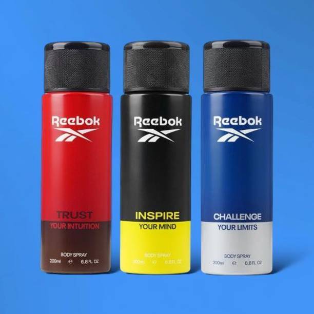 REEBOK Inspire Your Mind, Challenge Your Limits And Trust Your Intuition Body Spray  -  For Men