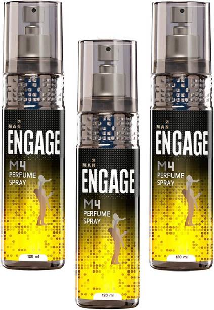 Engage Men M4 Body Spray 120ml*Pack of 3 Body Spray  -  For Men