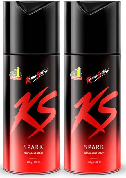 KS SPARK 2 Body Spray - For Men & Women (300 ml, Pack of 3) Deodorant Spray  -  For Men & Women