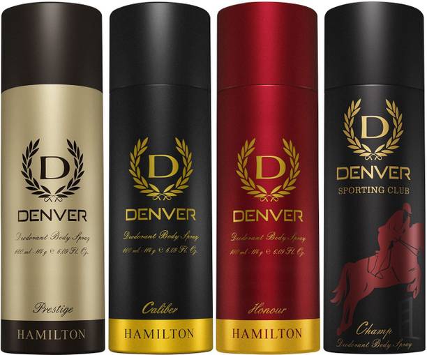 DENVER Caliber,Honour, Prestige & Champ Body Spray  -  For Men