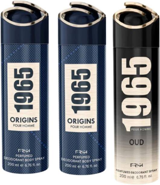 Frsh 1965 Origins-2 & Oud-1 Perfume Body Spray Perfume Body Spray  -  For Men & Women