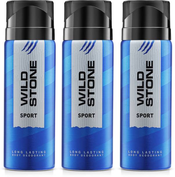 Wild Stone Sport Long Lasting Deodorant for Men | Best For GYM | Perfect Active Lifestyle Body Spray  -  For Men