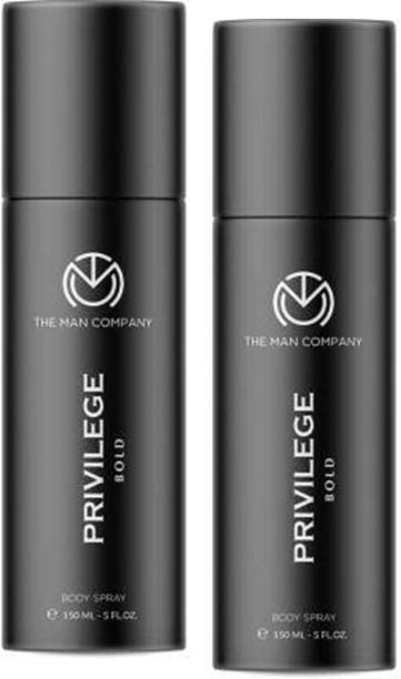 THE MAN COMPANY Deodorant For Men - Privilege Bold | Premium Fragrance - 150ml*2 Deodorant Spray  -  For Men