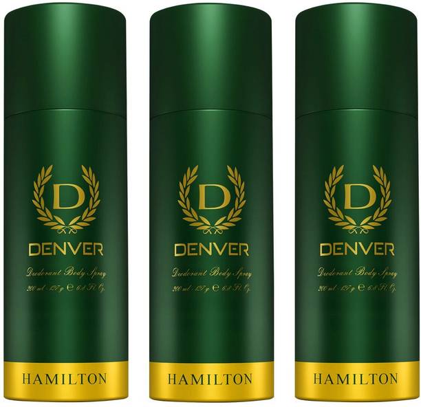 DENVER Hamilton Combos (Pack of 3) Deodorant Spray  -  For Men