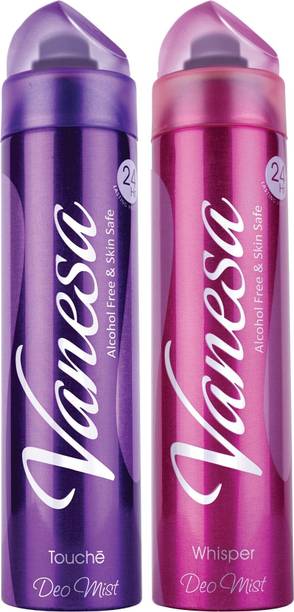 VANESA Touche & Whisper 150 Ml Combo Deodorant Spray  -  For Women