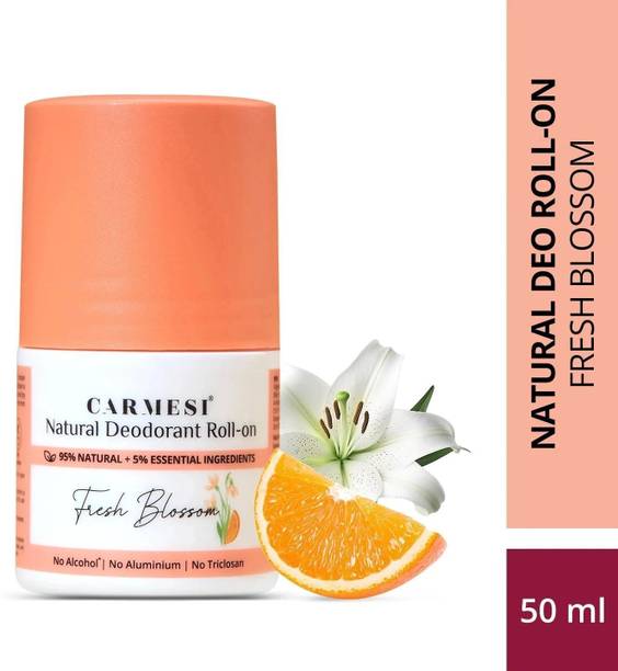 Carmesi Fresh Blossom Natural UnderArms Deodorant Roll On| No Alcohol or Aluminium Deodorant Roll-on  -  For Women