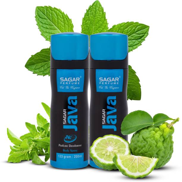 SAGAR Java Perfume Deodorant Combo Pack (2 x 200ml) Deodorant Spray  -  For Men & Women