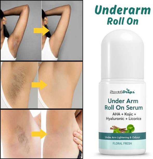 smartdrops Daily Underarm Roll On Serum | Light and Non-Sticky | Fresh & fragranced Deodorant Roll-on  -  For Men & Women