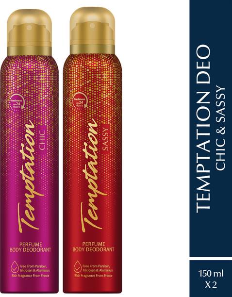 Envy Temptation Sassy and Chic Perfume Body Deodorant Spray  -  For Women